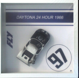 Framed Weathered GT40 Daytona 1966 No.97 "FLYFR2021"